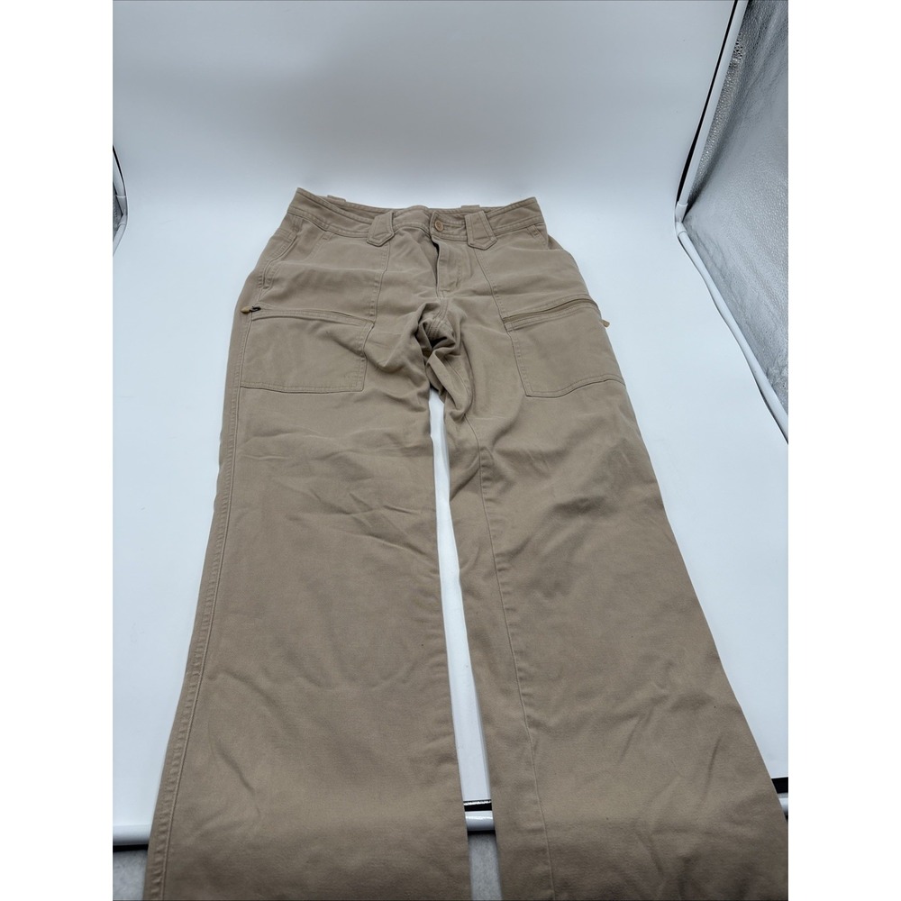 Lauren Ralph Lauren Cargo Pants Women's Tan Beige Zipper Pockets Size 4 28W‎ 29L